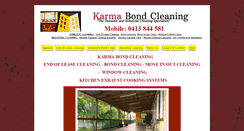 Desktop Screenshot of karmabondcleaning.com