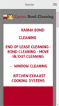 Mobile Screenshot of karmabondcleaning.com